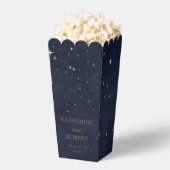 Hemels Gouden Maan Sterren Monogram Bruiloft Bedankdoosjes (Popped)