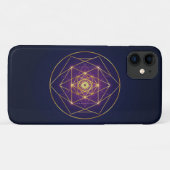 Hemels Gouden Mandala — Evenwicht in het Oneindige Case-Mate iPhone Case (Achterkant (horizontaal))