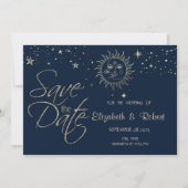 Hemels Gouden Zon En Maan Save The Date (Voorkant)
