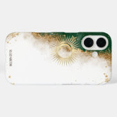 Hemels Gouden Zon En Maan Sterren Groen Case-Mate iPhone Case (Achterkant (horizontaal))
