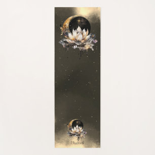 Hemels Gouden Zon,Maan Lotus Nachtelijke Lucht Yogamat
