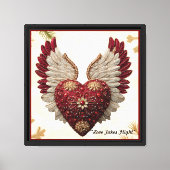 "Hemels Hart van Liefde" Canvas Afdruk (Voorkant)