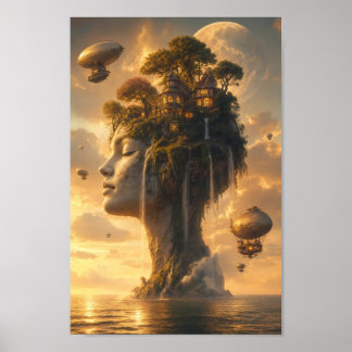 Hemels Hemel-eiland Heilige Kunstposter Poster