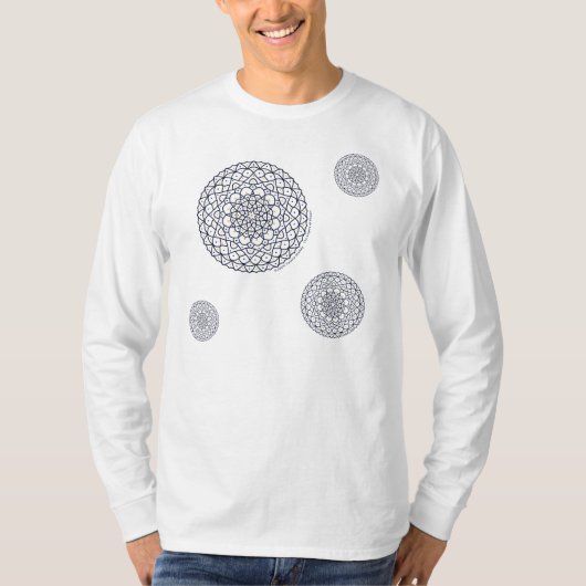 Hemels herenoverhemd t-shirt (Voorkant)