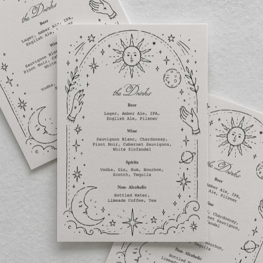 Hemels Huwelijksdrankje Menu