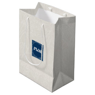 Hemels Ivoren Bloemist Giftzak Medium Cadeauzakje
