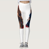 Hemels Jezus Portret Leggings (Voorkant)