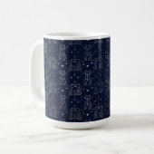 Hemels Kat Sterrenbeeld Koffiemok (Voorkant links)