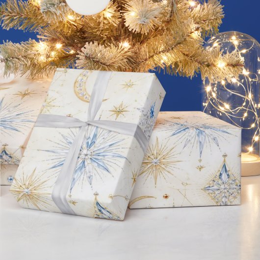 Hemels Kerstcadeaupapier van saffier Cadeaupapier (Feestdagen)