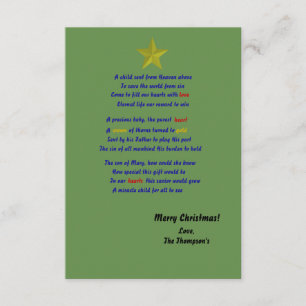 Hemels kind kerstkaart kaart