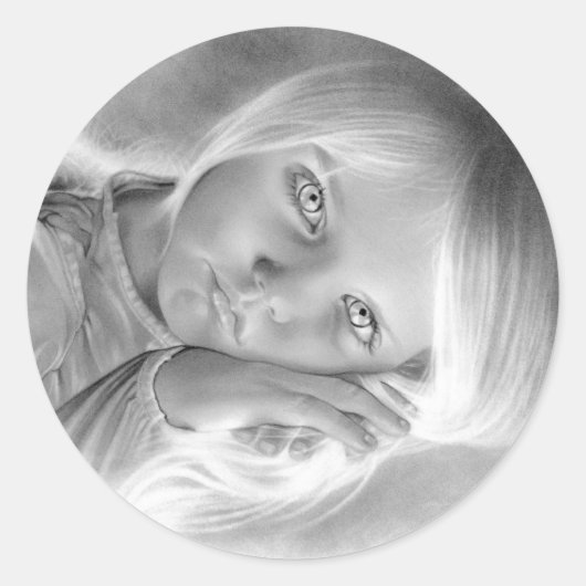 Hemels kleine engel Sticker (Voorkant)