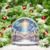 Hemels koor onder de ster van Bethlehem Sneeuwbol (Kerstmis)