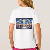 Hemels koor onder de ster van Bethlehem T-shirt (Achterkant)