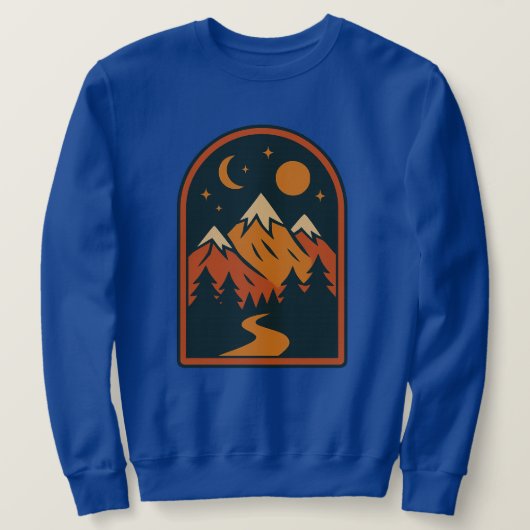 Hemels Landschap Heren Sweatshirt (Design voorkant)