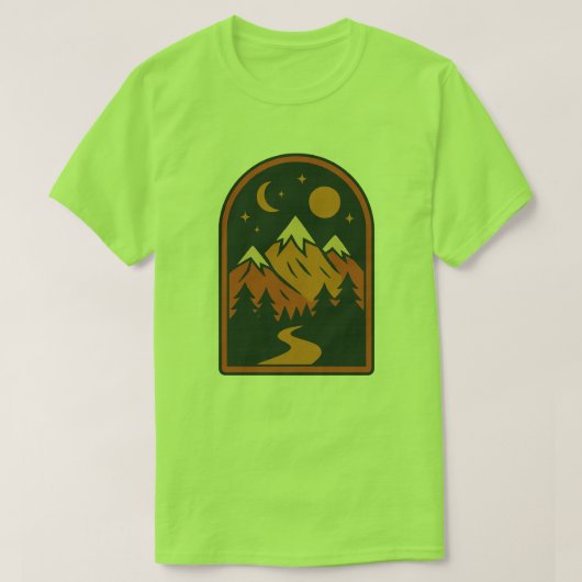 Hemels Landschap Heren T-Shirt (Design voorkant)
