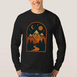 Hemels Landschap Heren T-shirt met Lange Mouwen