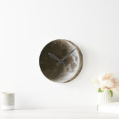 Hemels lichaam l -- Maan wandkunst Ronde Klok (Huis)