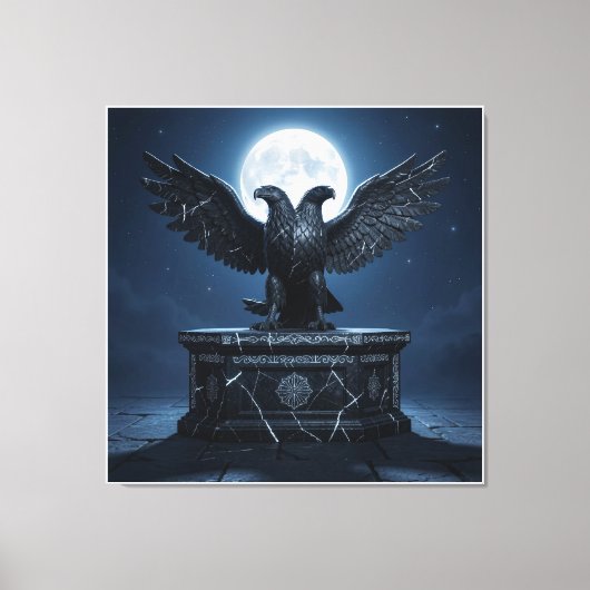 Hemels Licht op Oude Steen Canvas Afdruk (Voorkant)