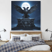 Hemels Licht op Oude Steen Canvas Afdruk (Insitu (Slaapkamer))