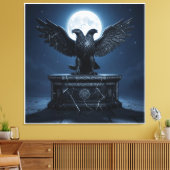 Hemels Licht op Oude Steen Canvas Afdruk (Insitu (Woonkamer))