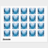 Hemels licht over het koraalheiligtum vierkante sticker (Vel)