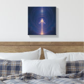 Hemels Licht Wezen Kunst aan de Wand Canvas Afdruk (Insitu (Slaapkamer))