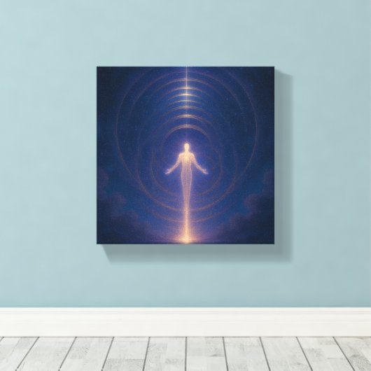Hemels Licht Wezen Kunst aan de Wand Canvas Afdruk (Insitu (Houten vloer))