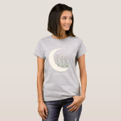 Hemels Maan & Bloemsterren T-Shirt (Voorkant volledig)