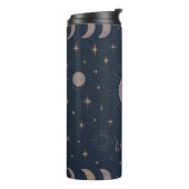 Hemels Maanpatroon | Kosmische Aangepaste Dames Thermosbeker (Gedraaid links)