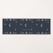 Hemels Maanpatroon | Kosmische Aangepaste Dames  Yogamat (Voorkant (horizontaal))