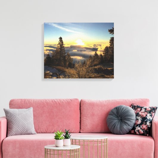 Hemels Manitou hellen zonsopgang Canvas Afdruk (Insitu (Woonkamer))