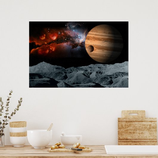 Hemels Marmer Poster (Keuken)