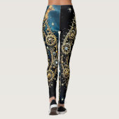 Hemels mechanisme Kosmische Kunst Leggings (Achterkant)