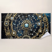 Hemels Mechanisme Kosmische Kunst Strandlaken (Voorkant)