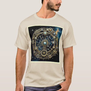 Hemels mechanisme Kosmische Kunst T-shirt