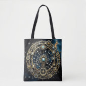 Hemels mechanisme Kosmische Kunst Tote Bag (Voorkant)