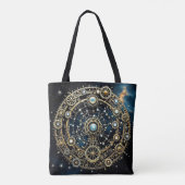 Hemels mechanisme Kosmische Kunst Tote Bag (Achterkant)