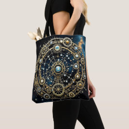 Hemels mechanisme Kosmische Kunst Tote Bag