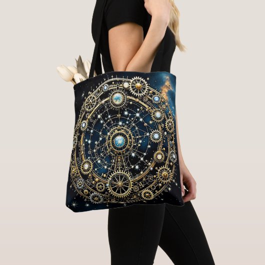 Hemels mechanisme Kosmische Kunst Tote Bag (Dichtbij)