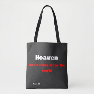 Hemels, mis het niet voor de wereld  tote bag