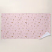 Hemels mystiek naadloos patroon strandlaken (Voorkant)