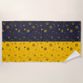 Hemels mystiek naadloos patroon strandlaken (Voorkant)