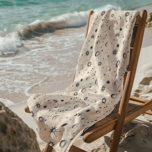 Hemels mystiek naadloos patroon strandlaken