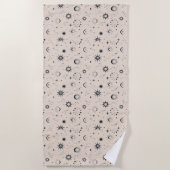 Hemels mystiek naadloos patroon strandlaken (Voorkant)