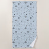 Hemels mystiek naadloos patroon strandlaken (Voorkant)