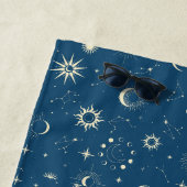 Hemels mystiek naadloos patroon strandlaken (In situ)