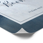 Hemels Nachtelijke Hemel Met Frame Gastensboek Bor Poster (Hoek)