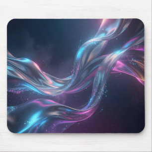 Hemels Neon Zijde Flow Lichtgevende Abstract Kosmi Muismat