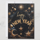 Hemels Nieuwjaarsfeest Feestdagenkaart (Voorkant)