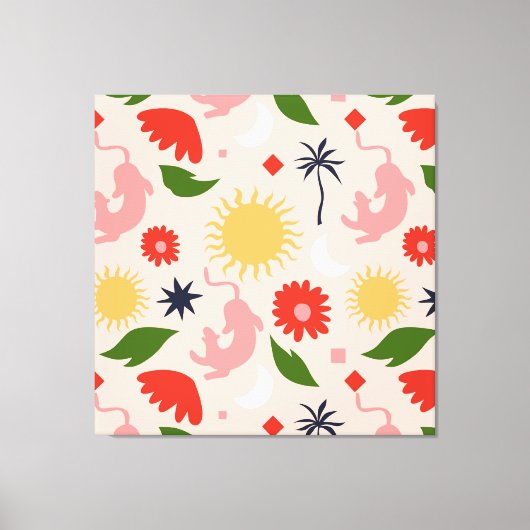 hemels Oerwoud Canvas Afdruk (Voorkant)